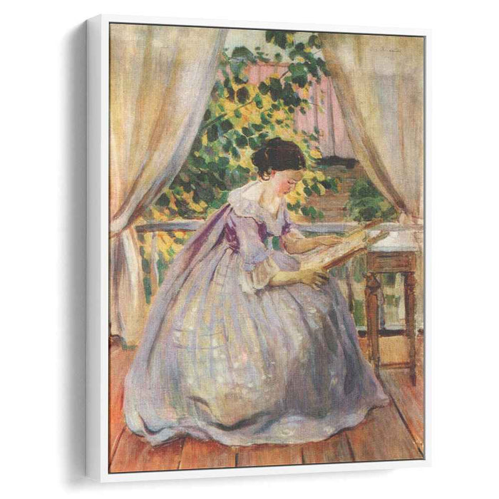 Lady Embroidering (1901) by Victor Borisov-Musatov