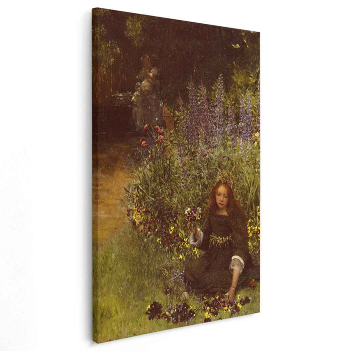 Lady Laura Teresa Gathering by Sir Lawrence Alma-Tadema