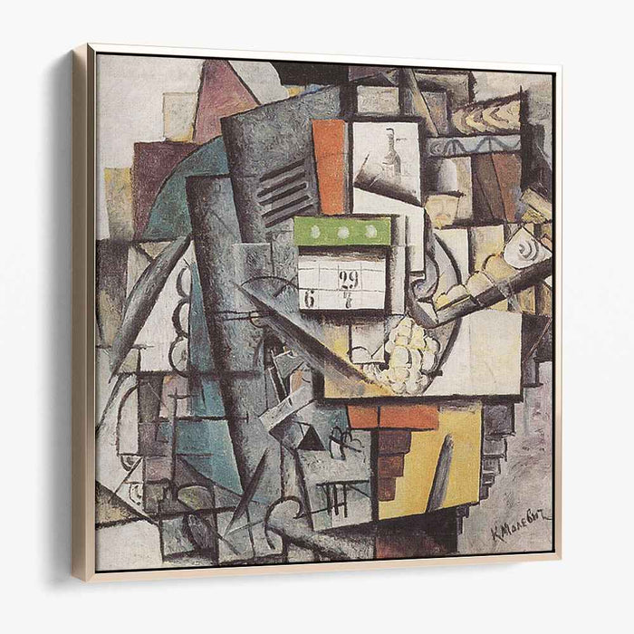 Lady on a Tram Station (1913) by Kazimir Malevich