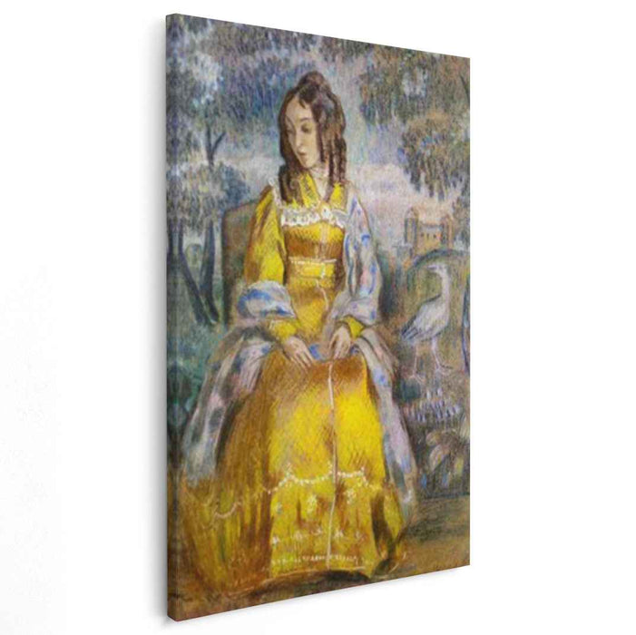 Lady Seated, with a Tapestry in the Background by Victor Borisov-Musatov