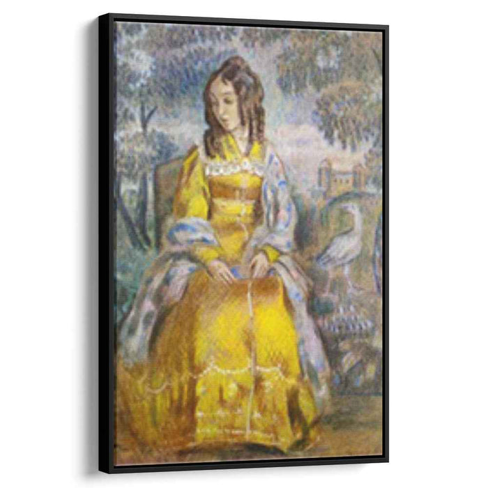 Lady Seated, with a Tapestry in the Background by Victor Borisov-Musatov