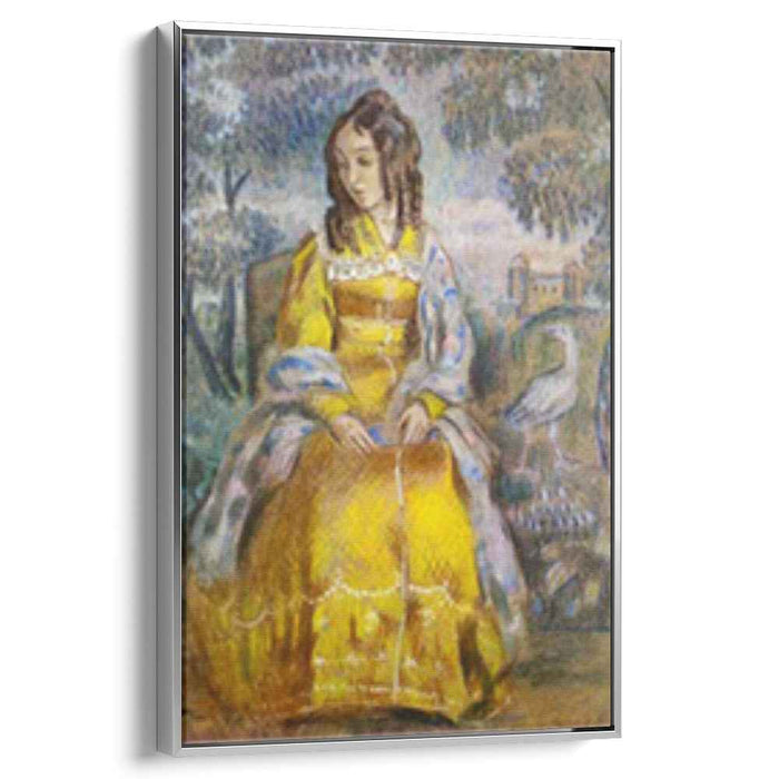 Lady Seated, with a Tapestry in the Background by Victor Borisov-Musatov