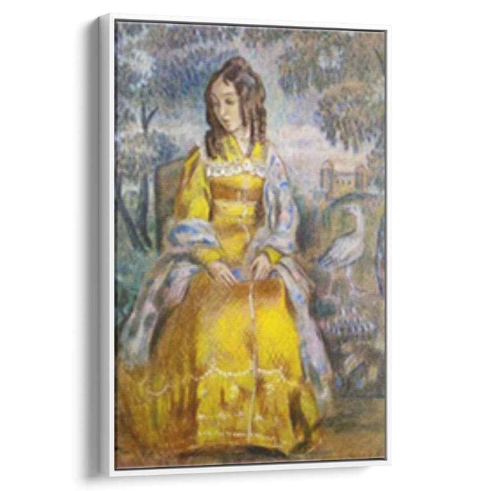 Lady Seated, with a Tapestry in the Background by Victor Borisov-Musatov