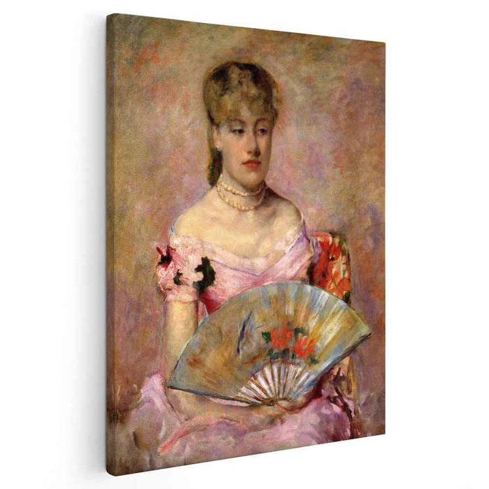 Lady with a Fan (Portrait of Anne Chlotte Gailld) (1880) by Mary Cassatt