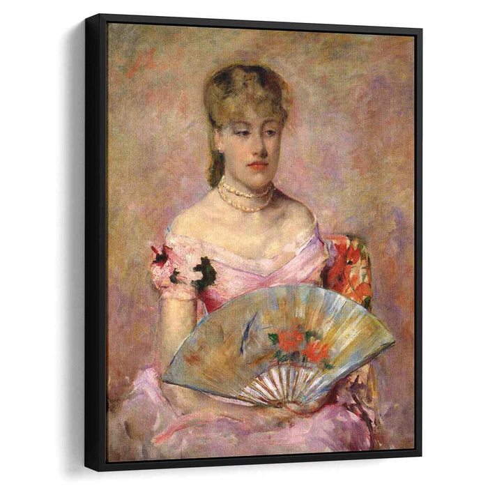 Lady with a Fan (Portrait of Anne Chlotte Gailld) (1880) by Mary Cassatt