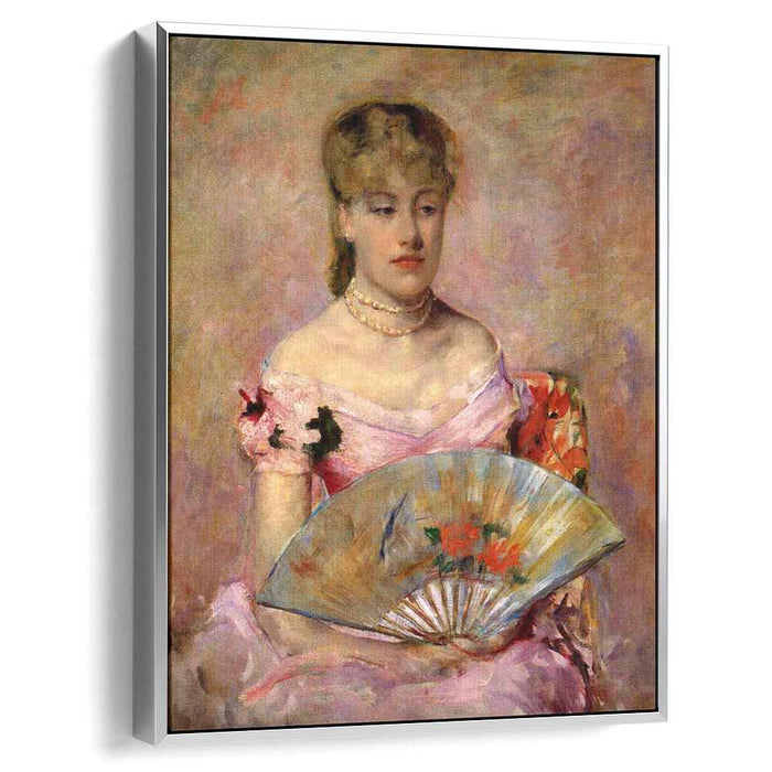 Lady with a Fan (Portrait of Anne Chlotte Gailld) (1880) by Mary Cassatt