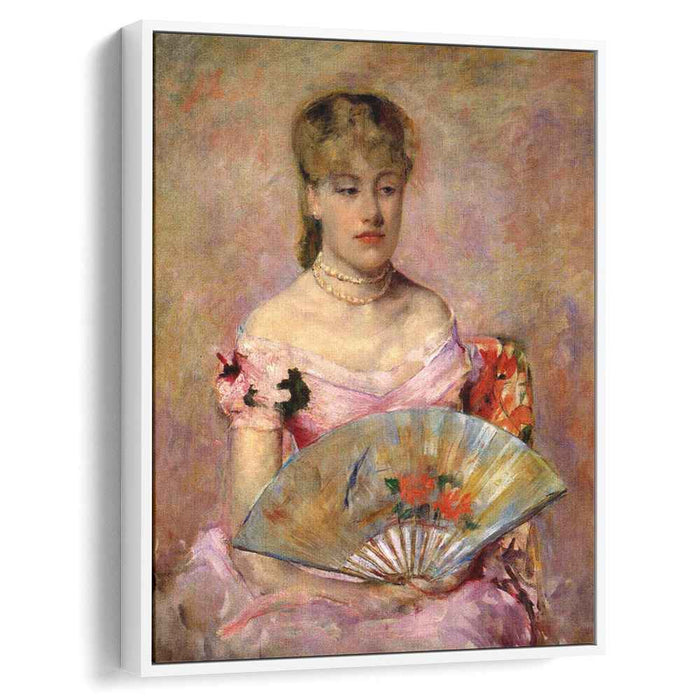 Lady with a Fan (Portrait of Anne Chlotte Gailld) (1880) by Mary Cassatt