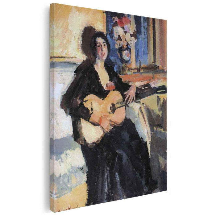 Lady with a Guitar (1911) by Konstantin Korovin