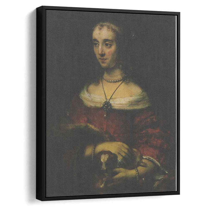 Lady with a Lap Dog (1665) by Rembrandt