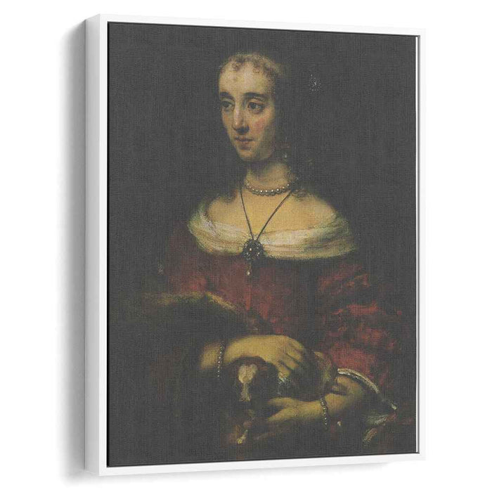 Lady with a Lap Dog (1665) by Rembrandt