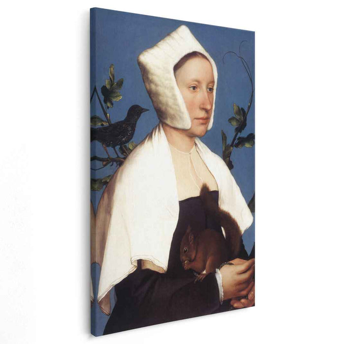 Lady with a Squirrel and a Starling (1527) by Hans Holbein the Younger