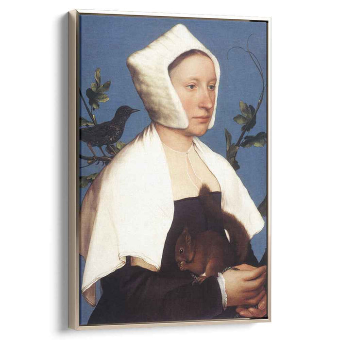 Lady with a Squirrel and a Starling (1527) by Hans Holbein the Younger