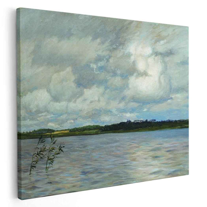 Lake. Gray day. (1895) by Isaac Levitan