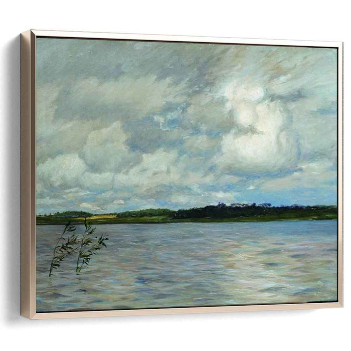 Lake. Gray day. (1895) by Isaac Levitan