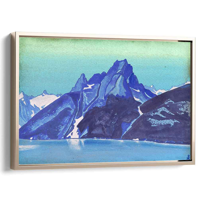 Lake of the Nagas. Kashmir. (1936) by Nicholas Roerich