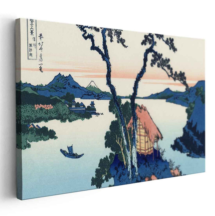 Lake Suwa in the Shinano province (1833) by Katsushika Hokusai