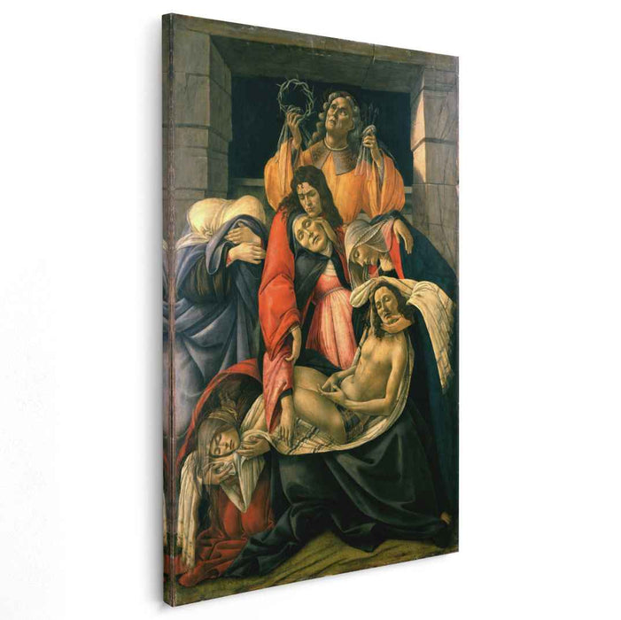 Lamentation over the Dead Christ with Saints (1495) by Sandro Botticelli
