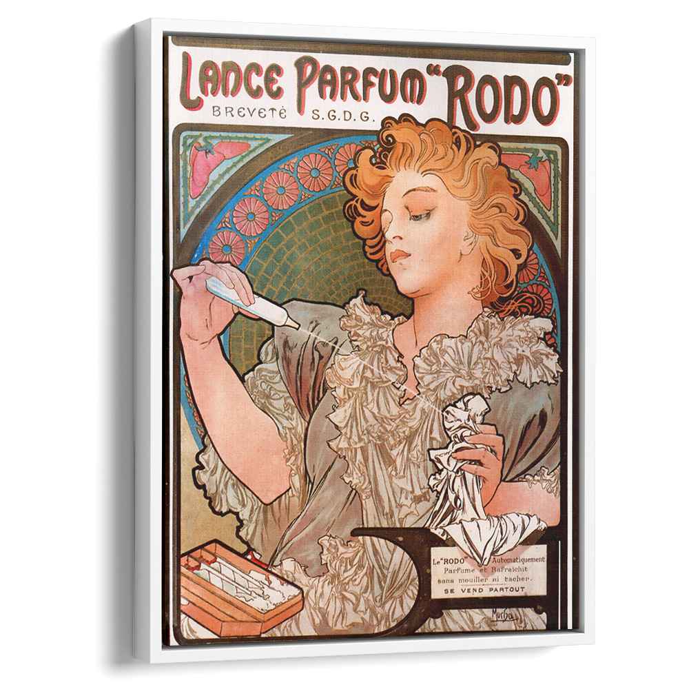 Lance parfum Rodo (1896) by Alphonse Mucha - Canvas Artwork — Kanvah