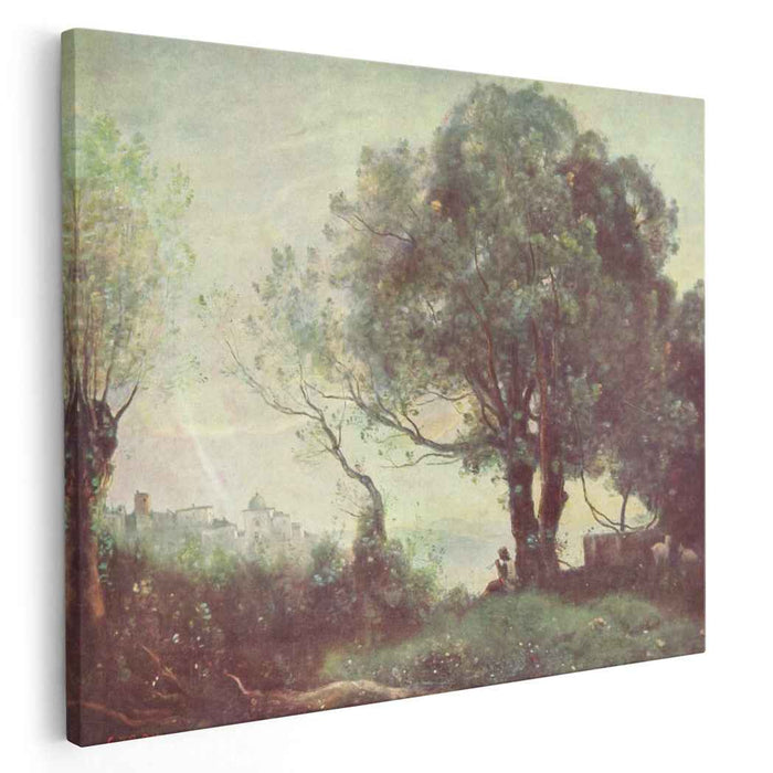 Landscape at Castel Gandolfo (1870) by Camille Corot