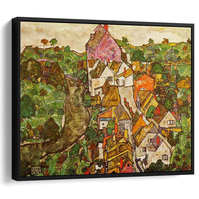 Landscape at Krumau (1916) by Egon Schiele