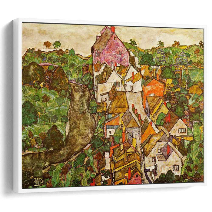 Landscape at Krumau (1916) by Egon Schiele