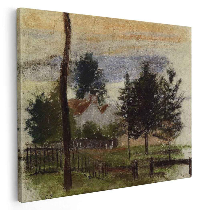 Landscape at Louveciennes (1869) by Camille Pissarro