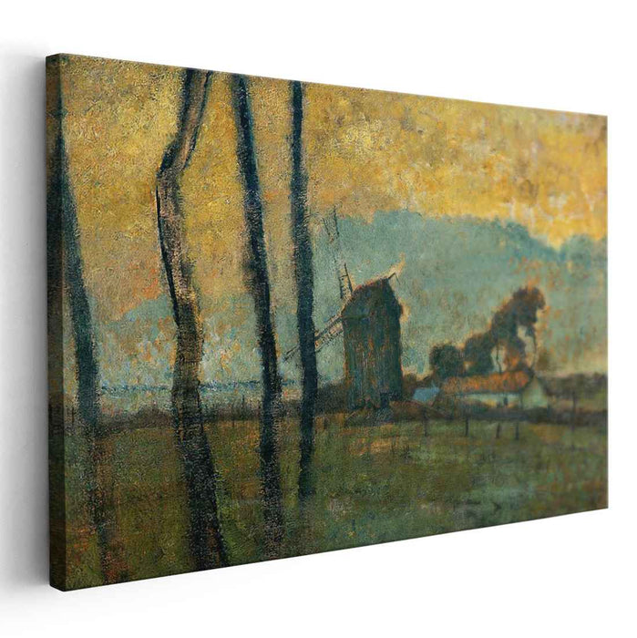 Landscape at Valery-sur-Somme (1854) by Edgar Degas