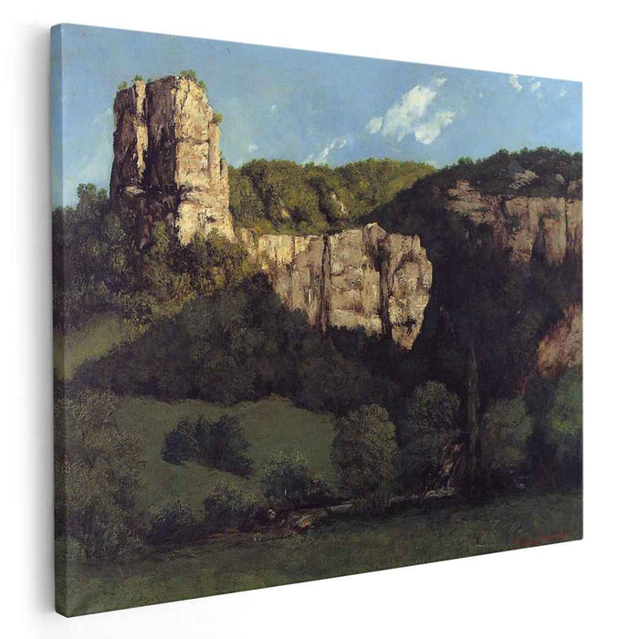 Landscape Bald Rock in the Valley of Ornans (1864) by Gustave Courbet