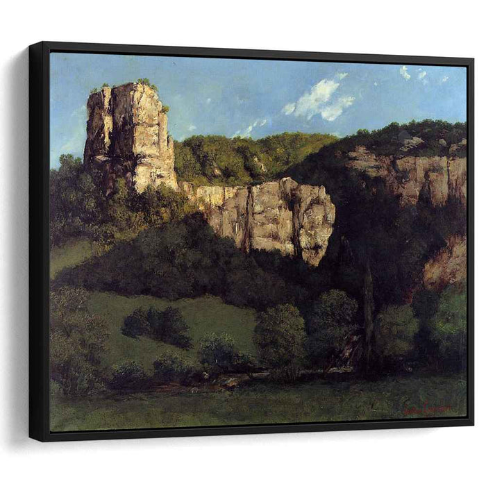 Landscape Bald Rock in the Valley of Ornans (1864) by Gustave Courbet