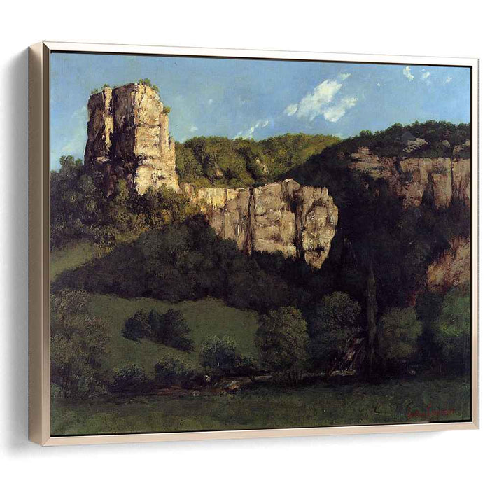 Landscape Bald Rock in the Valley of Ornans (1864) by Gustave Courbet