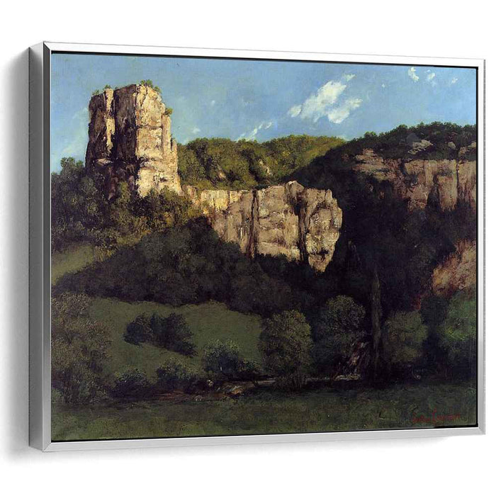 Landscape Bald Rock in the Valley of Ornans (1864) by Gustave Courbet