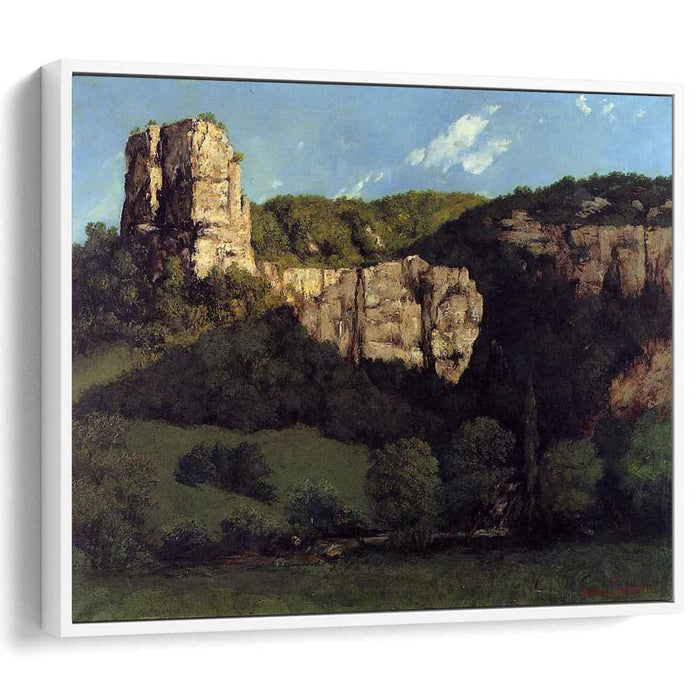 Landscape Bald Rock in the Valley of Ornans (1864) by Gustave Courbet