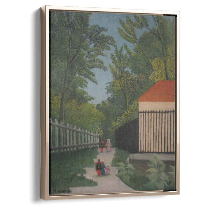 Landscape in Montsouris Park with Five Figures (1910) by Henri Rousseau