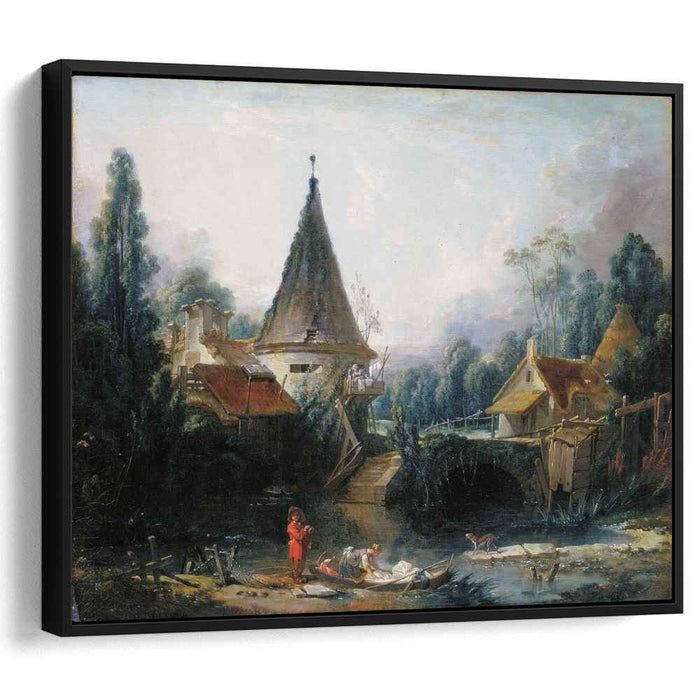 Landscape near Beauvais early (1740) by Francois Boucher