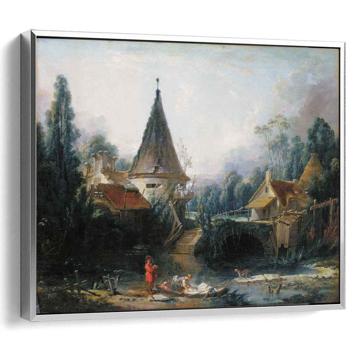 Landscape near Beauvais early (1740) by Francois Boucher