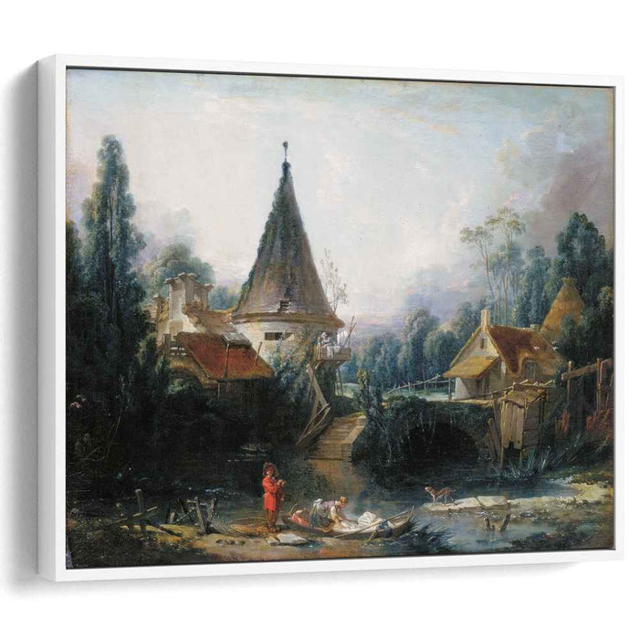 Landscape near Beauvais early (1740) by Francois Boucher