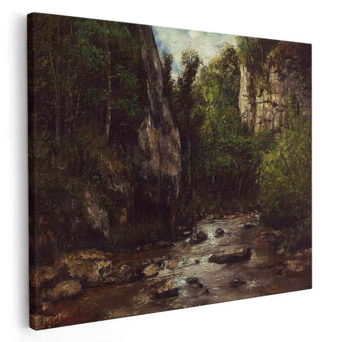 Landscape near Puit Noir, near Ornans by Gustave Courbet