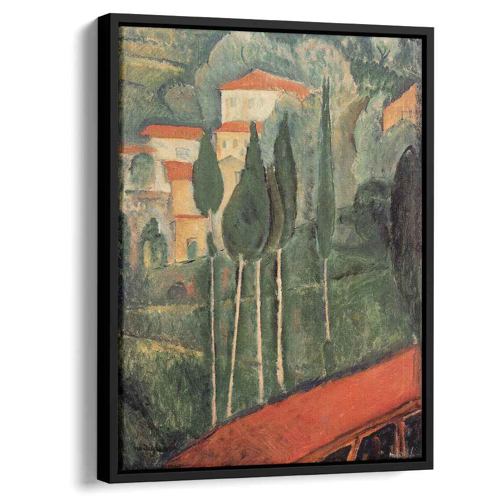 Modigliani Landscape Landscape, Southern France by Amedeo Modigliani - Canvas Artwork — Kanvah