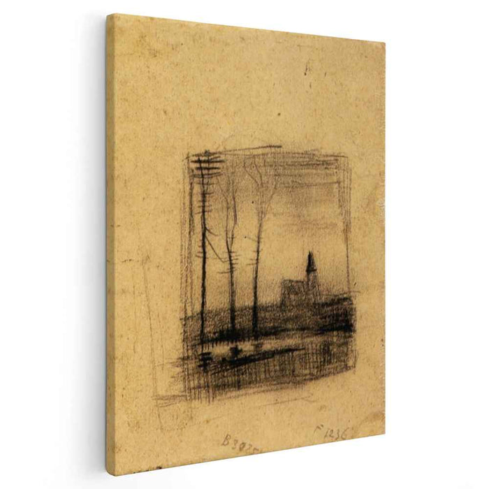 Landscape with a Church (1883) by Vincent van Gogh