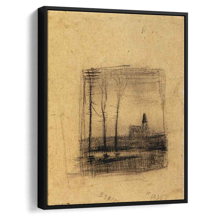 Landscape with a Church (1883) by Vincent van Gogh