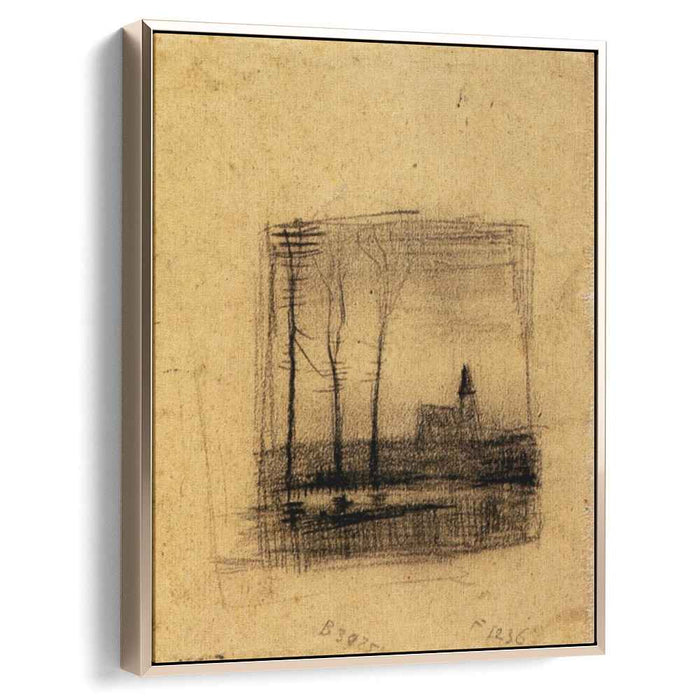 Landscape with a Church (1883) by Vincent van Gogh