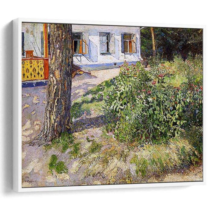 Landscape with a flowerbed (1906) by David Burliuk