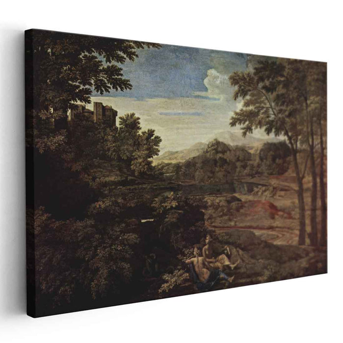 Landscape with a Man Killed by a Snake (1648) by Nicolas Poussin