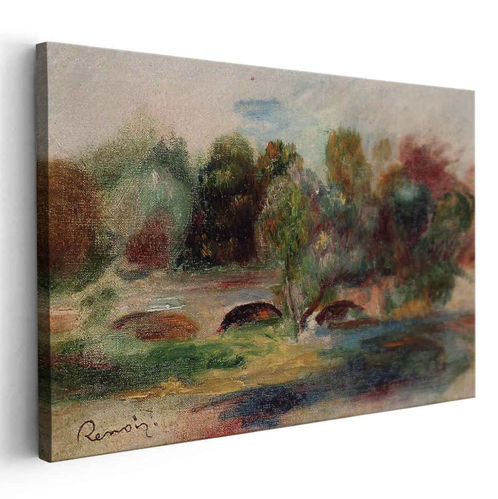 Landscape with Bridge (1900) by Pierre-Auguste Renoir