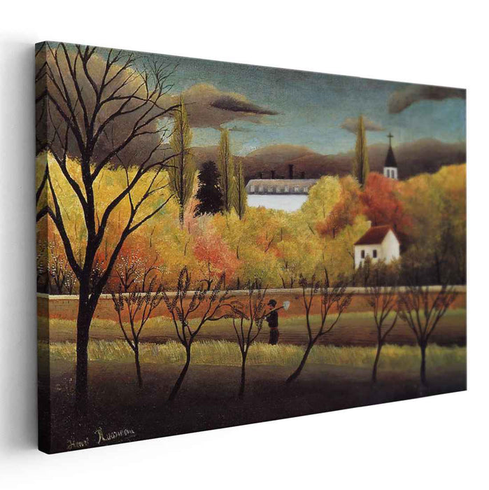 Landscape with Farmer (1896) by Henri Rousseau