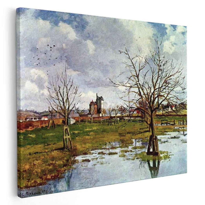 Landscape with Flooded Fields (1873) by Camille Pissarro