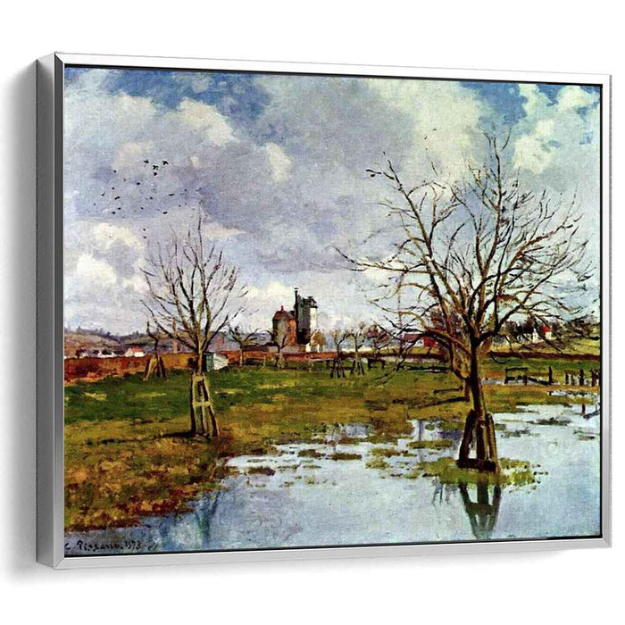 Landscape with Flooded Fields (1873) by Camille Pissarro