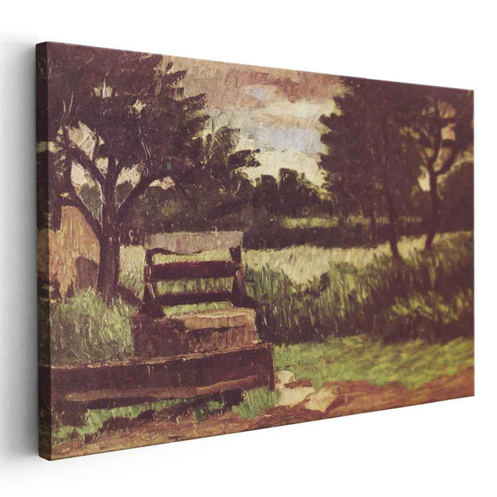 Landscape with fountain (1867) by Paul Cezanne