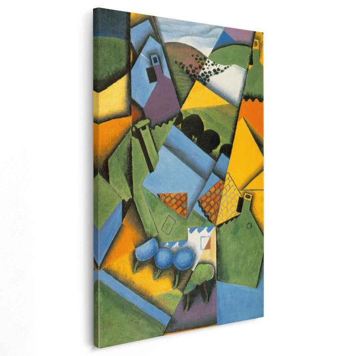 Landscape with House at Ceret (1913) by Juan Gris