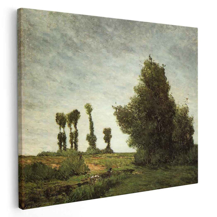 Landscape with Poplars (1875) by Paul Gauguin